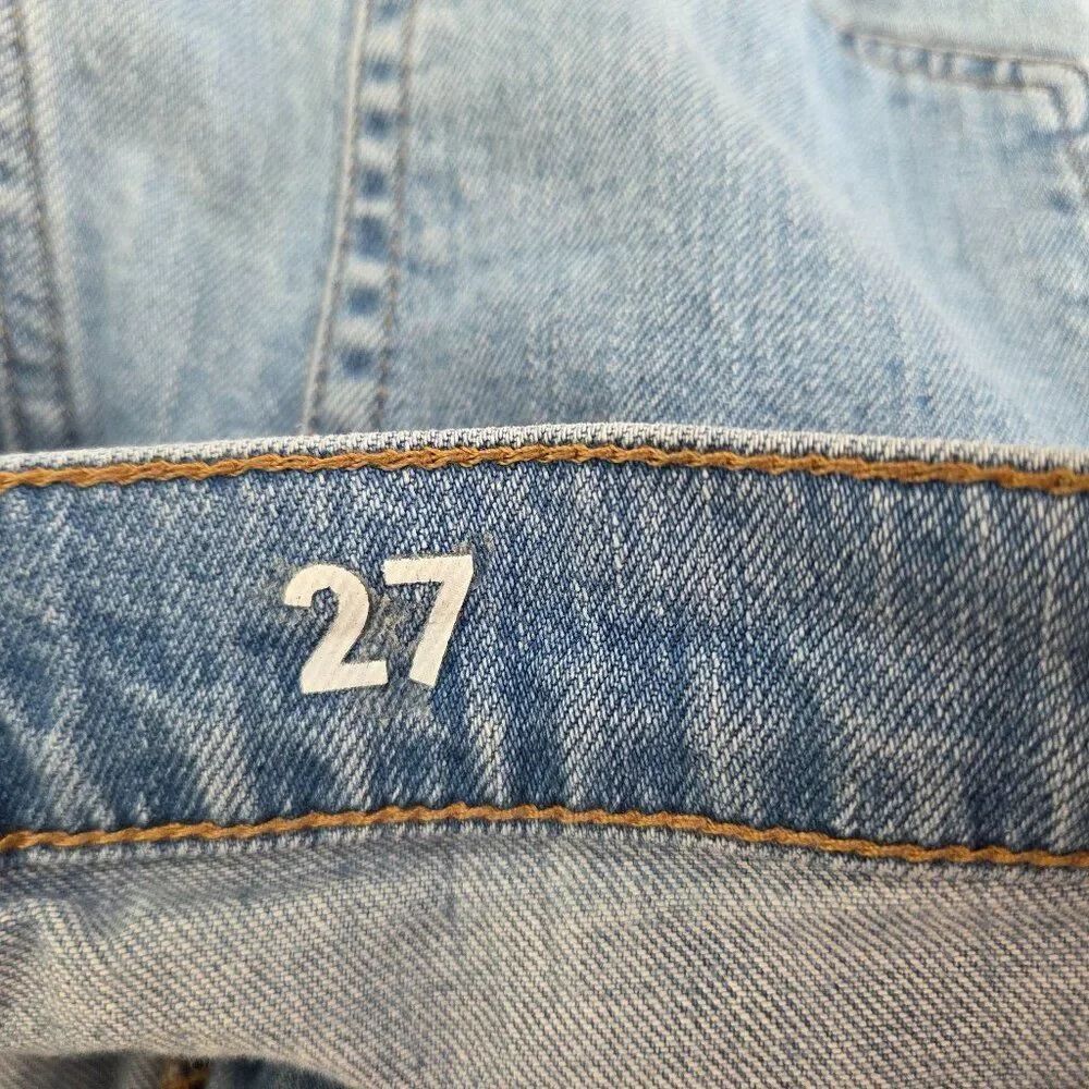 J Crew Slim Boyfriend Jean Size 27 Light Medium Wash Cotton 1% Elastane BK562 - Picture 8 of 12